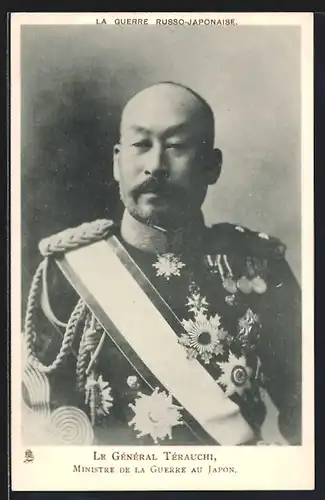 AK Le General Terauchi, Russisch-Japanischer Krieg