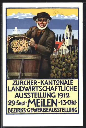 AK Meilen, Zürcher-Kantonale Landwirtschaftl. Ausstellung 1912, Winzer