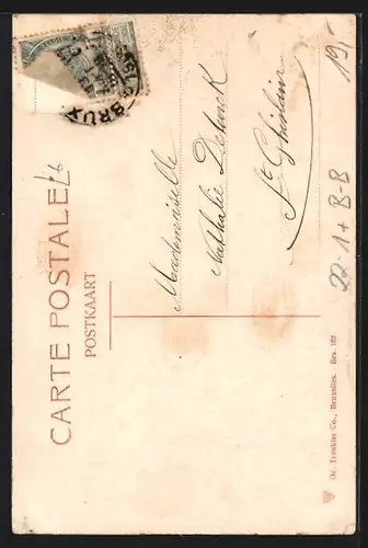 AK Brüssel / Bruxelles, Ansicht der Synagoge