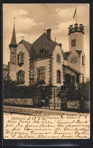 AK Göttingen, Corpshaus der Hannovera