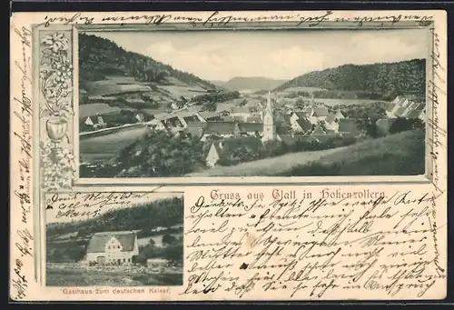 AK Glatt i. Hohenzollern, Gasthaus zum deutschen Kaiser, Totalansicht