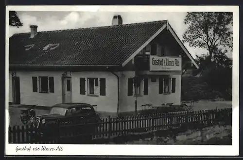 AK Jungingen b. Ulm, Gasthaus z. Ulmer Alb