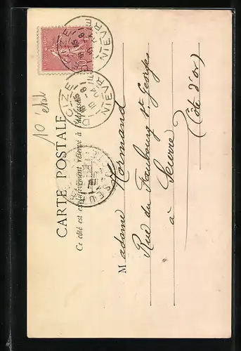 AK Le Montet, Rue principale