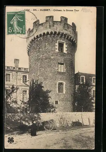 AK Busset, Château, la Grosse Tour