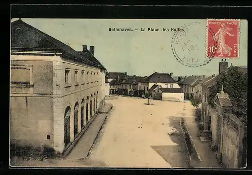 AK Bellenaves, La Place des Halles