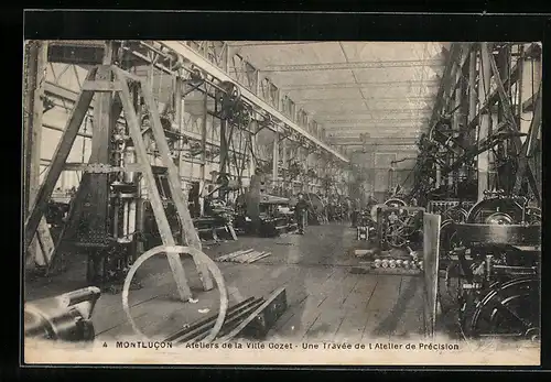 AK Montlucon, Ateliers de la Ville Gozet, Une Travée de l`Atelier de Précision
