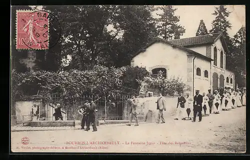 AK Bourbon-L`Archambault, La Fontaine Jonas, Fête des Baigneurs