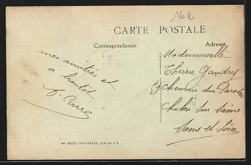 AK Buxières-les-Mines, Rue de la Mairie