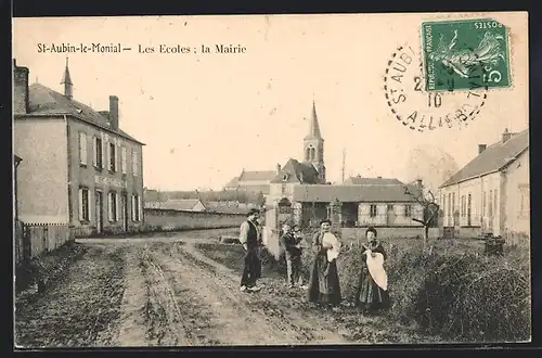 AK St-Aubin-le-Monial, Les Ecoles, La Mairie