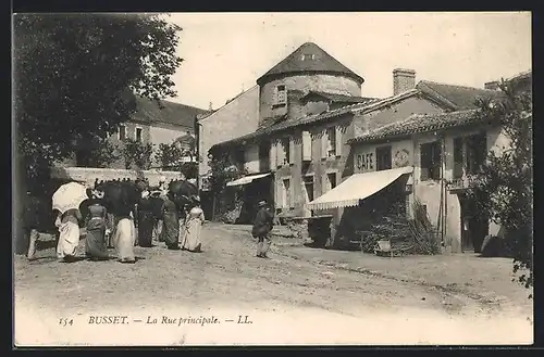 AK Busset, La Rue Principale