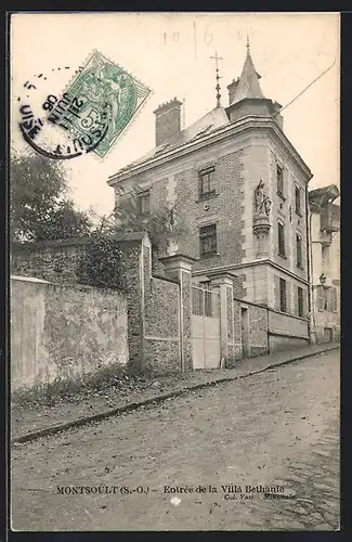 AK Montsoult, Entrée de la Villa Bethanie