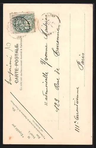 AK Louvres, L'Eglise et le Clocher