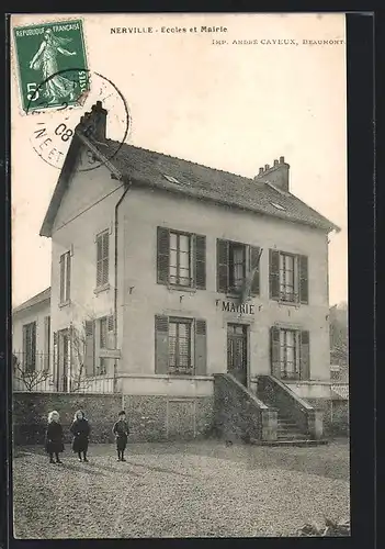 AK Nerville, Ecoles et Mairie