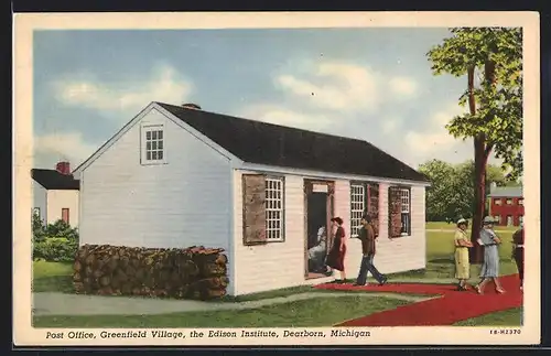 AK Dearborn, MI, Post Office, Greenfield Village, the Edison Institute
