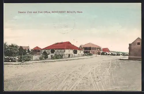 AK Monument Beach, MA, Stearns Club and Post Office