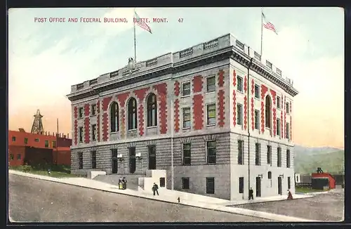 AK Butte, MT, Post Office and Federal Building