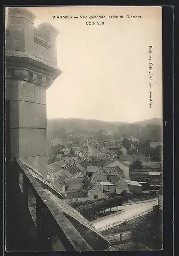 AK Viarmes, Vue generale, prise du Clocher, Cote Sud