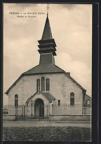 AK Persan, La Nouvelle Eglise, Portail et Clocher