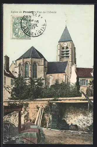 AK Presles, Eglise, Vue de l`Abside