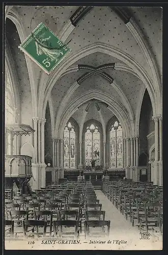 AK Saint-Gratien, Interieur de l`Eglise