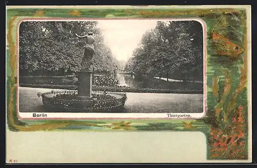 AK Berlin, Partie im Tiergarten