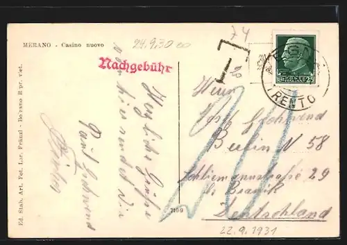 AK Merano, Casino nuovo