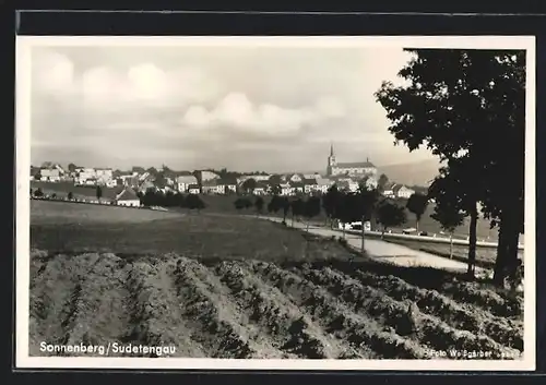 AK Sonnenberg, Ortsansicht mit Kirche