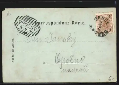 AK Deutsch Gabel / Jablone v Podjestedi, Marktplatz