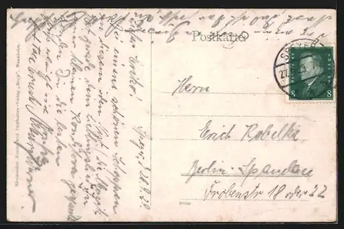 AK Speyer a. Rh., Teilansicht aus der Vogelschau