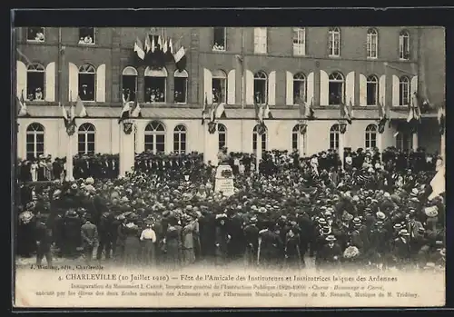 AK Charleville, Fête de l`Amicale des Instituteurs et Institutrices laiques des Ardennes