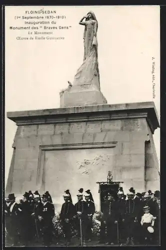 AK Floing-Sedan, Inauguration du Monument des Braves Gens