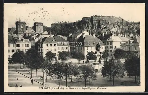 AK Belfort, Place de la République et Château