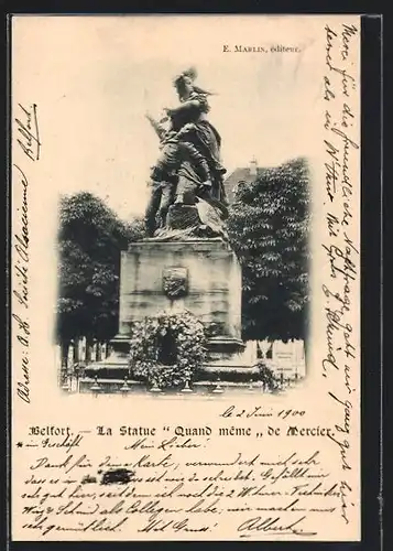 AK Belfort, La Statue Quand même de Mercier