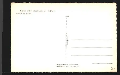 AK Joncherey, Route de Delle