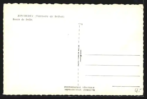 AK Joncherey, Route de Delle