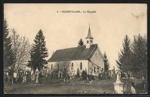 AK Grandvillars, La Chapelle, Friedhof
