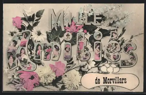 AK Morvillars, Mille Amitiés, Frauenportraits