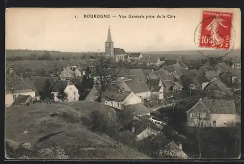 AK Bourogne, Vue Générale prise de la Côte