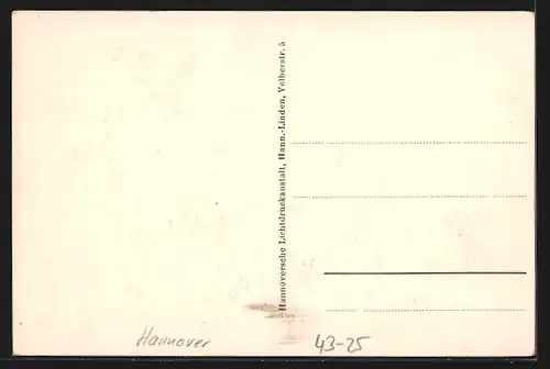 AK Hannover, Sängerbundesfest 1924, Strassenumzug mit Fahnen