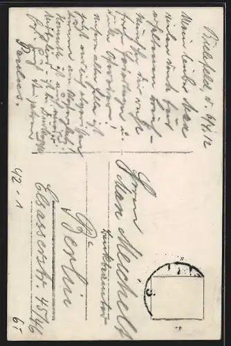 AK Schütze mit Schärpe und Trachtenhut