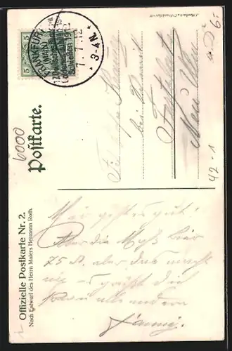AK Frankfurt a. Main, 17. Deutsches Bundes- u. Goldenes Jubiläums-Schiessen 1912, Nackte Knaben mit Zielscheibe