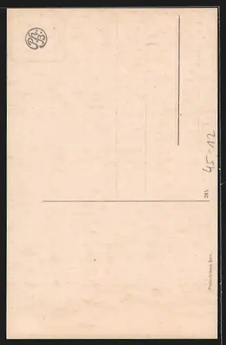 AK Schlittenfahrer zu viert auf einem Schlitten