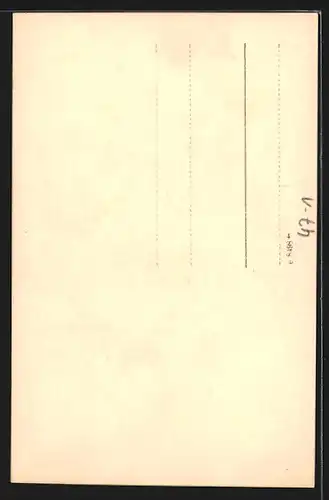 AK Student in vollem Wichs mit Degen