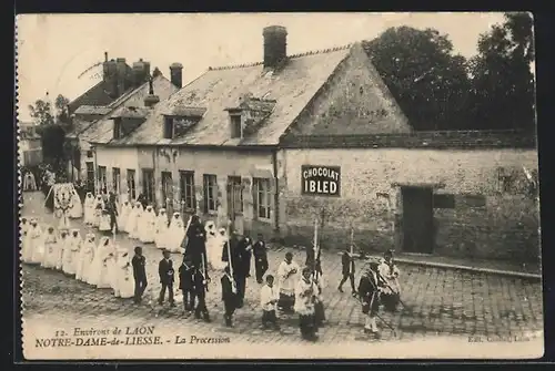 AK Notre-Dame-de-Liesse, la Procession