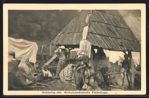 AK Mohammedanische Flüchtlinge im Weltkrieg 1914