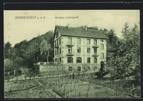 AK Schriesheim a. B., Hotel-Kurhaus Ludwigstal