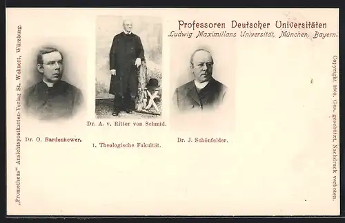 AK München, Ludwig Maximilians Universität, Professoren, Theologische Fakultät