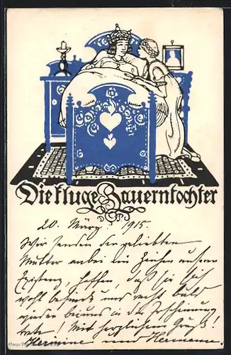 AK Die kluge Bauerntochter, Märchen der Gebrüder Grimm