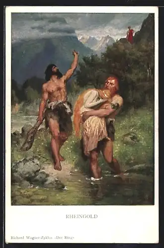 AK Rheingold, Szenenbild, Richard Wagner-Zyklus Der Ring