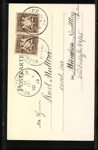 Künstler-AK Karl Mutter: München, Alte Residenz